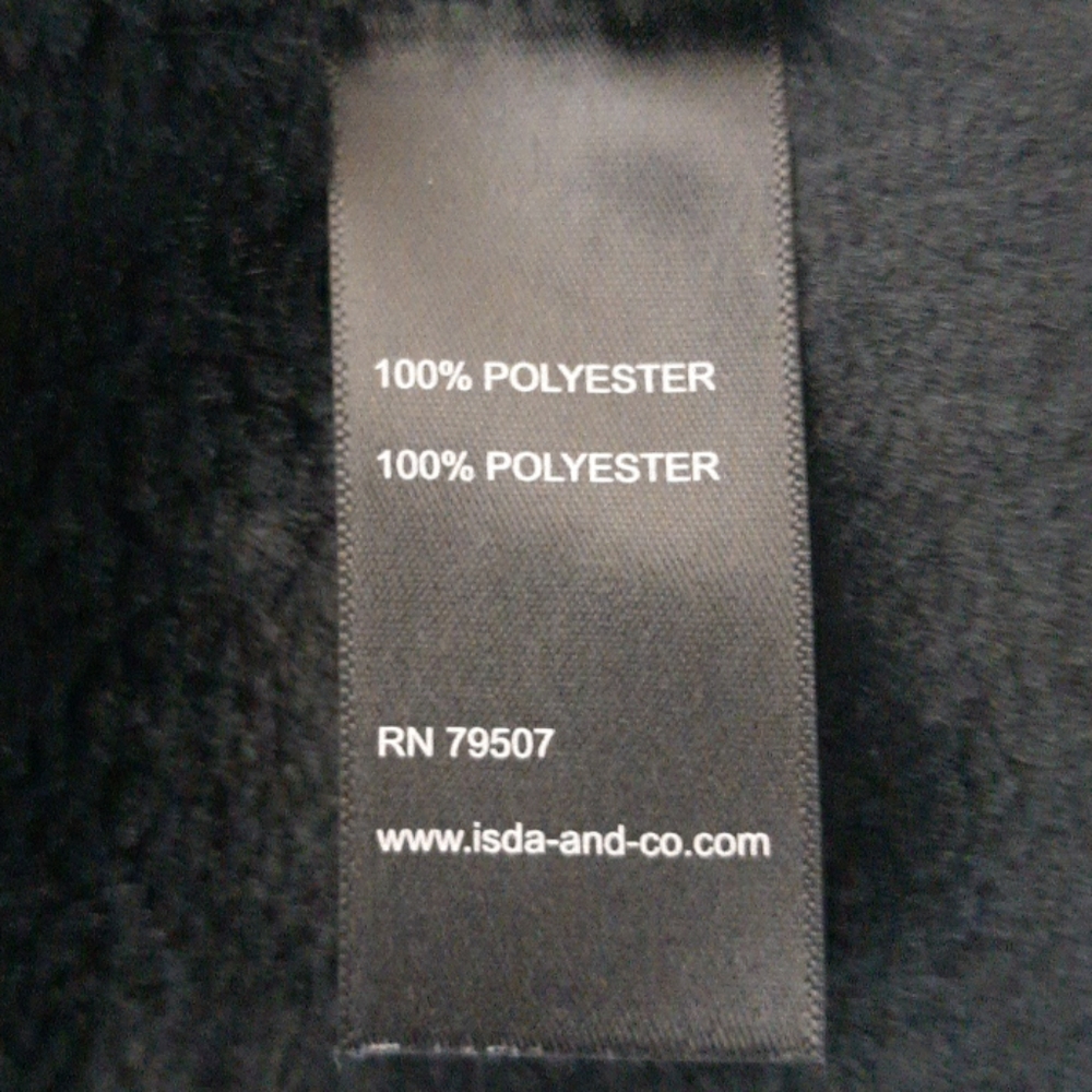 ISDA & CO. Faux fur shearling black coat size s - Picture 11 of 13
